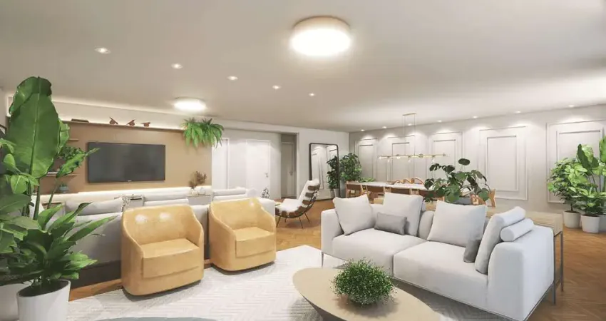 Apartamento de 219m² à venda, higienópolis, são paulo, sp. com 3 suites, sendo uma delas master, sala, em 3 ambientes, 2 vagas para auto, área de serviço