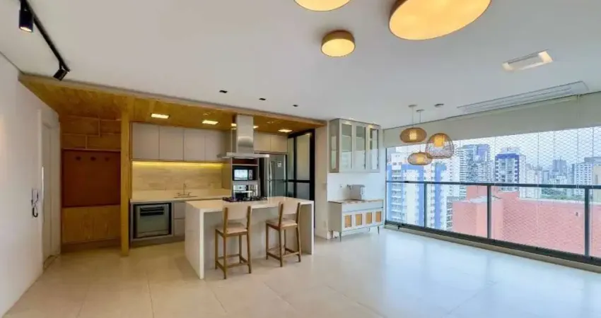Apartamento de 95m² MOBILIADO à venda, Vila Olímpia, São Paulo, SP. com 2 Suítes, 2 Salas, Varanda