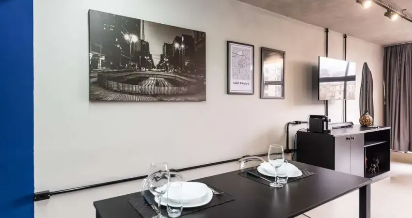 Studio para venda e locação, mobiliado com 37m², localizado no centro, são paulo, sp