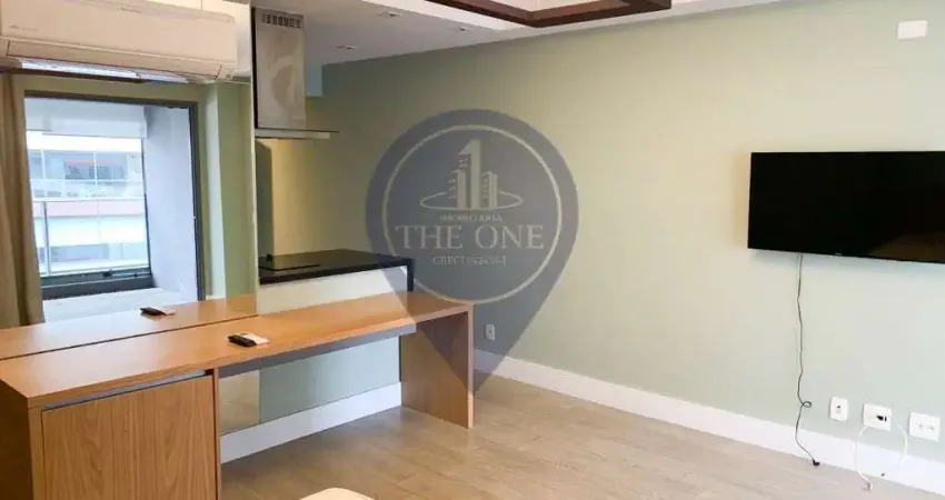 Studio de luxo no brooklin paulista, são paulo-sp: 1 quarto, 2 salas, 1 banheiro, 1 vaga de garagem, 43,80m² de área.