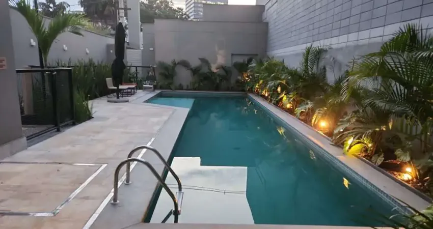 Studio mobiliado de 25m² à venda, pinheiros, são paulo, sp. com dormitório integrado, armários embutidos na cozinha, quarto e banheiro, sem vaga.