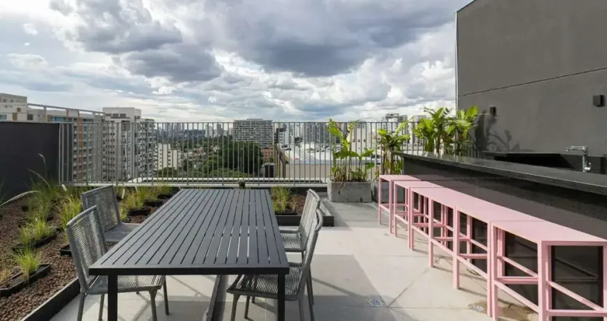 Studio de 24m² novo à venda, indianópolis, são paulo, sp. com dormitório/sala, 1 banheiro, próximo shopping ibirapuera.