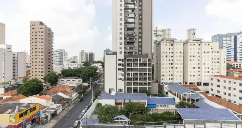 Apartamento mobiliado de 37m² à venda, saúde, são paulo, sp. com 1 dormitório, sala de estar, cozinha americana, sem vaga.