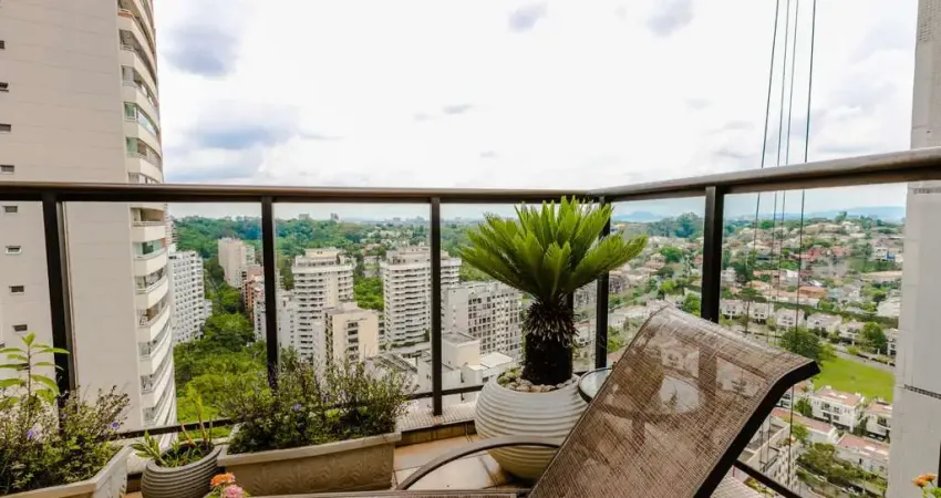 Cobertura de 355m²  duplex com terraço à venda, real parque, são paulo, sp  mobiliado, 4 garagens, cozinha, lavanderia, dependência empregada, 5 banheiros