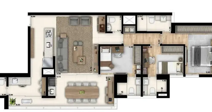 Apartamento à venda 3 quartos, 3 suites, 104m², vila romana, são paulo - sp | marcco vila romana