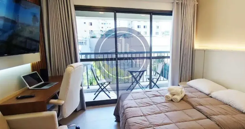 Studio de luxo no ipiranga: 1 quarto, 2 salas, 1 banheiro, 1 vaga de garagem, 25m² de área em são paulo-sp