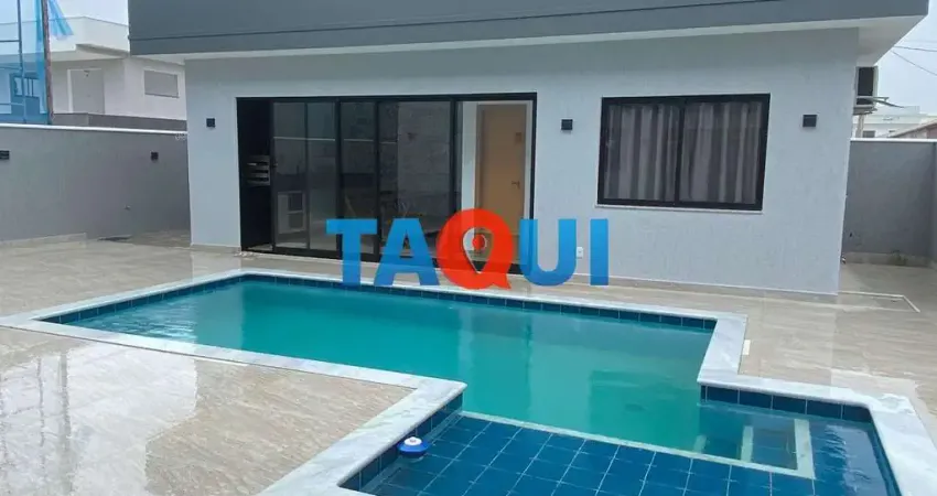 Casa alto padrão, 3 suítes, área gourmet, piscina -  alphaville, cabo frio - rj