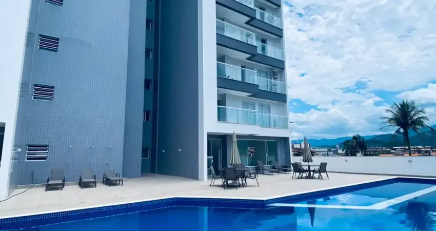 Apartamento novo, com dois dormitórios, em Caraguatatuba