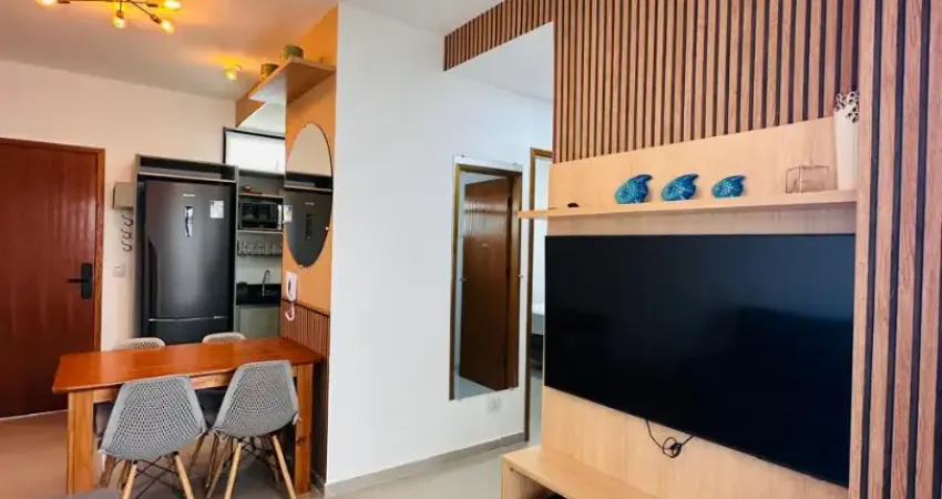 Lindo apartamento mobiliado, com 02 dormitórios em Caraguatatuba