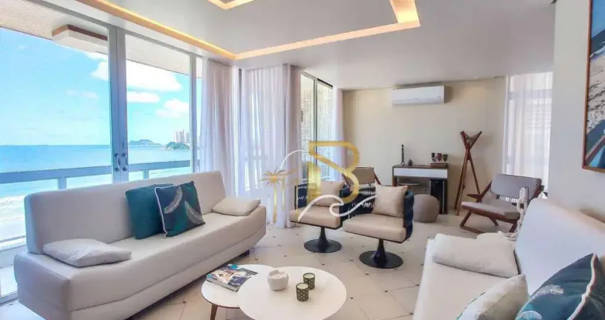 Apartamento com 3 dormitórios à venda, 258 m² por r$ 1.800.000,00 - pitangueiras - guarujá/sp