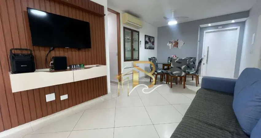 Apartamento com 3 dormitórios à venda, 120 m² por r$ 860.000,00 - enseada - guarujá/sp