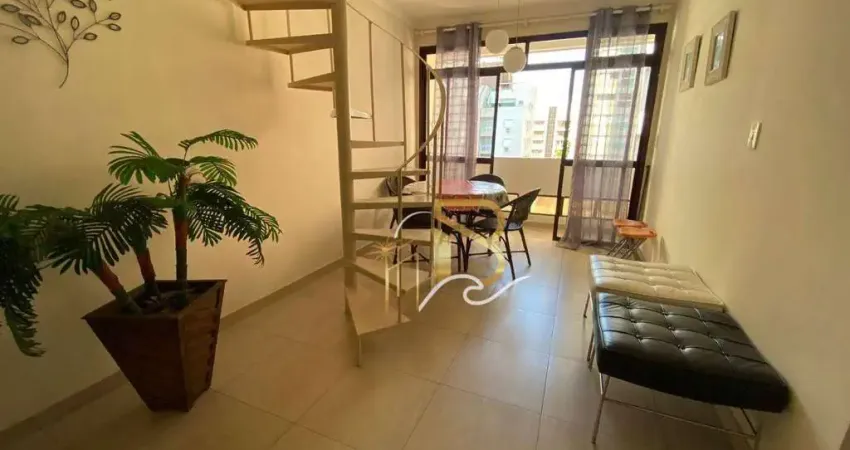 Apartamento duplex com 3 dormitórios à venda, 140 m² por r$ 636.000,00 - enseada - guarujá/sp