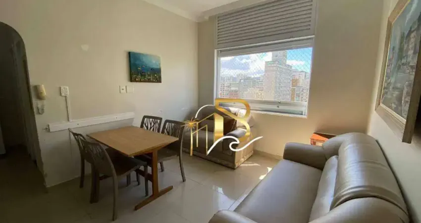 Apartamento com 2 dormitórios à venda, 50 m² por r$ 371.000,00 - praia das pitangueiras - guarujá/sp