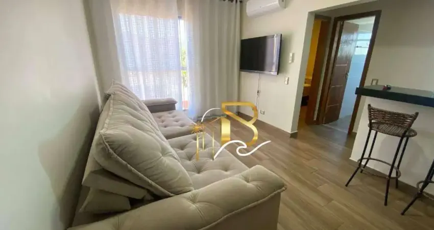 Apartamento com 1 dormitório à venda, 44 m² por r$ 318.000 - enseada - guarujá/sp