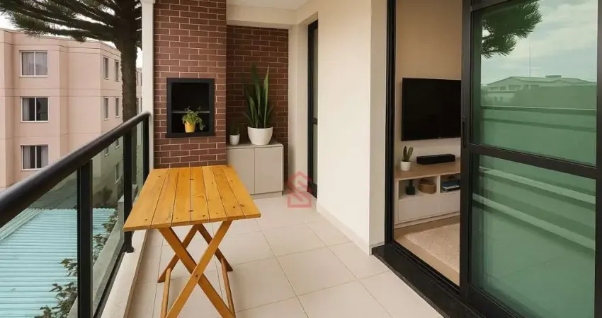 Apartamento de 2 quartos sendo 1 suíte à venda no bairro São Francisco, Curitiba-PR: 76,82m², 2 salas, 2 banheiros e 2 vagas de garagem!