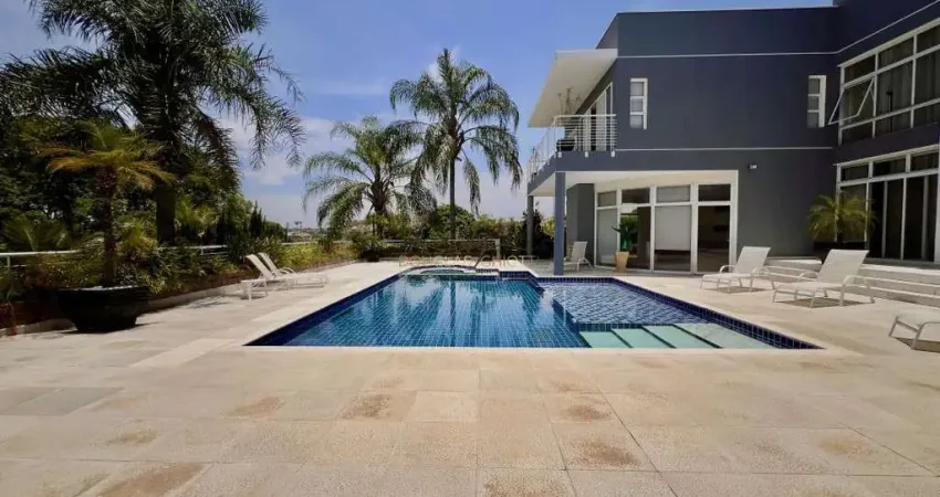 Casa em condomínio alto padrão em indaiatuba, colinas do mosteiro de itaici frente ao lago com academia privativa - venda e aluguel