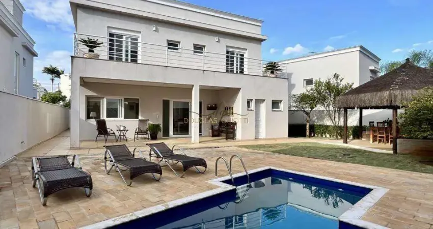 Sobrado em condomínio panorama residence com piscina em indaiatuba - chácara belvedere - 4 suítes