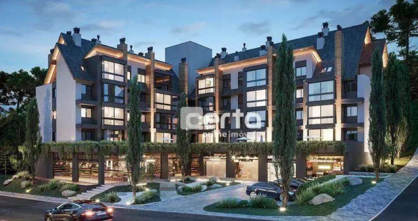 Apartamento com 1 dormitório à venda, 46 m² - Dutra - Gramado/RS