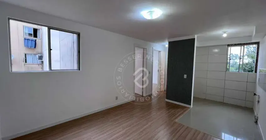 Apartamento com 2 dormitórios à venda, 43 m² por r$ 129.000 - ipiranga - sapucaia do sul/rs