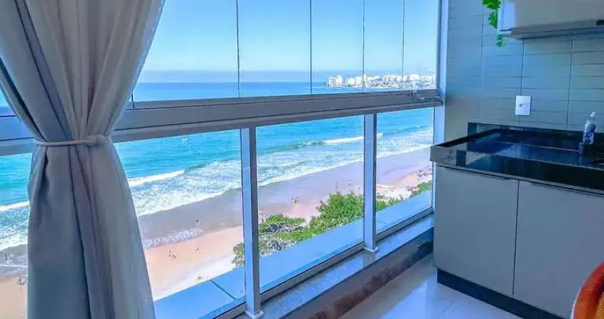 Apartamento 3 quartos a venda de para frente mar da praia do morro finamente mobiliado e decorado