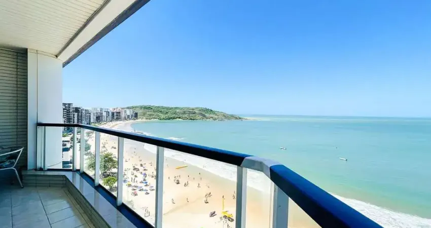 Apartamento 3 quartos de frente total para o mar da praia do morro, totalmente mobiliado
