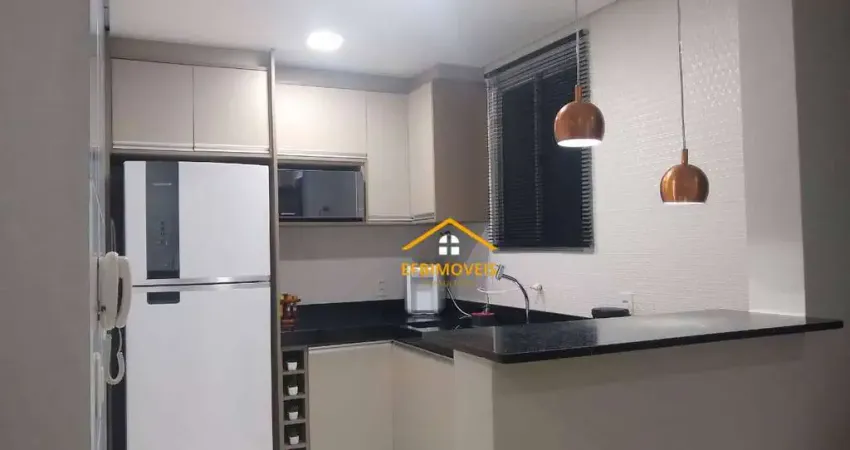 Apartamento com 2 dormitórios para alugar, 49 m² por R$ 1.700/mês - Jardim Recanto - Americana/SP