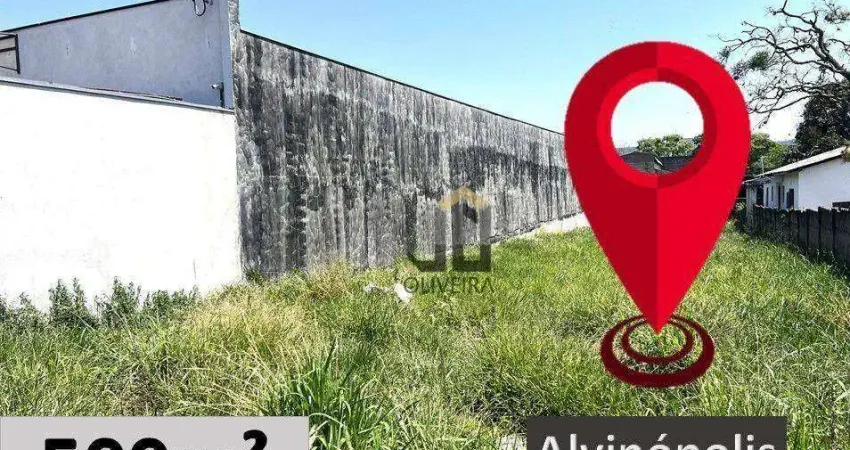 Terreno à venda, 500 m² por r$ 850.000,00 - alvinópolis - atibaia/sp