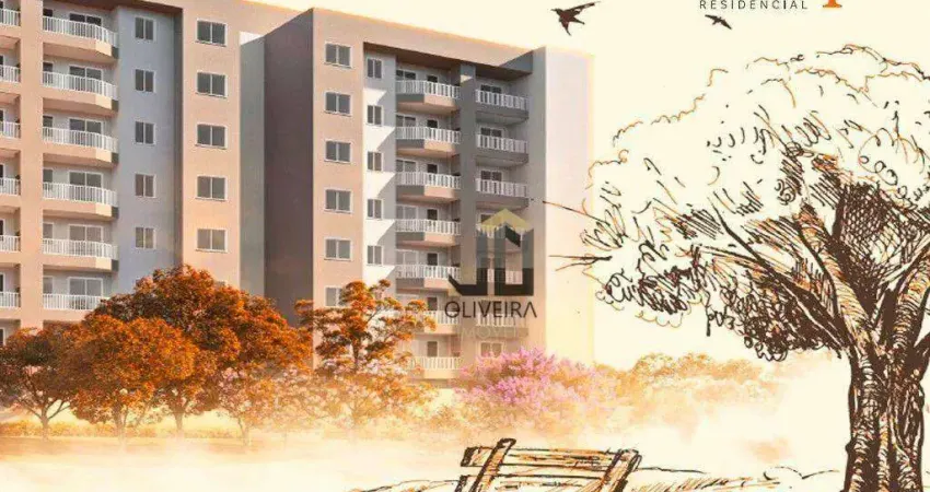 Apartamento com 2 dormitórios à venda, 54 m² por R$ 310.699,28 - Residencial Moradas do Bosque - Bom Jesus dos Perdões/SP
