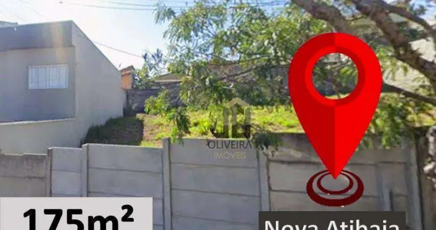 Terreno à venda, 175 m² por r$ 195.000 - nova atibaia - atibaia/sp