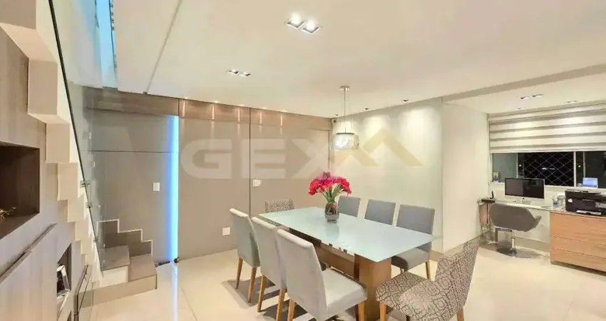 Cobertura duplex à venda no Sidil, com  4 quartos sendo 3 suítes e cozinha gourm
