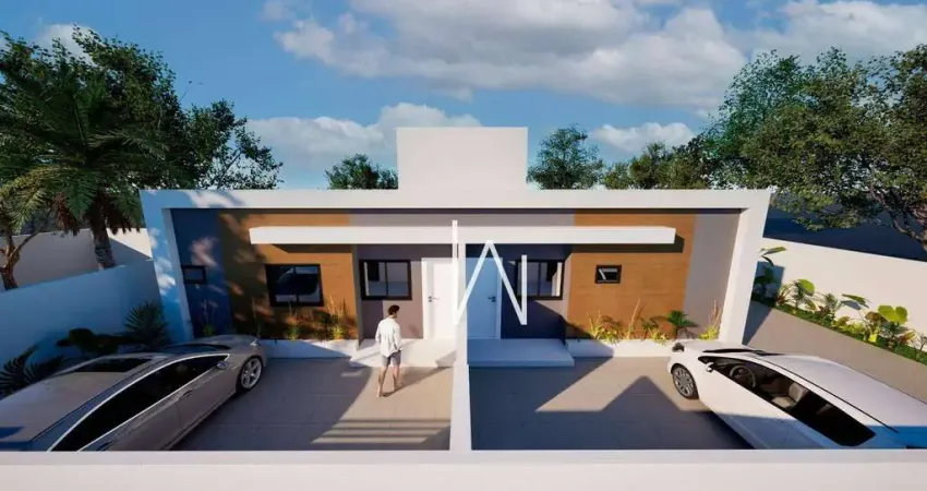 Casa germinada com 2 quartos e área externa, 52m² - Gramame - João Pessoa/PB