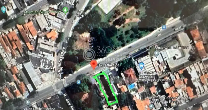 Terreno à venda na Avenida Atlântica, Vila Valparaíso, Santo André