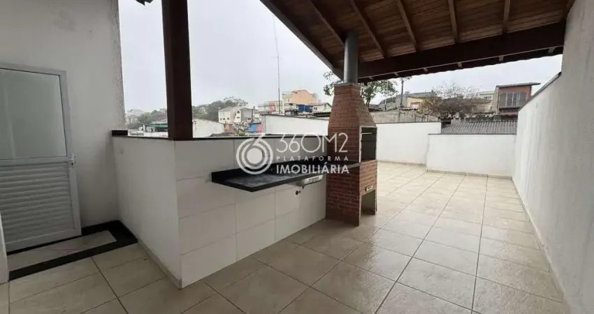 Cobertura para venda em santo andré, vila linda, 2 dormitórios, 1 suíte, 2 banheiros, 1 vaga