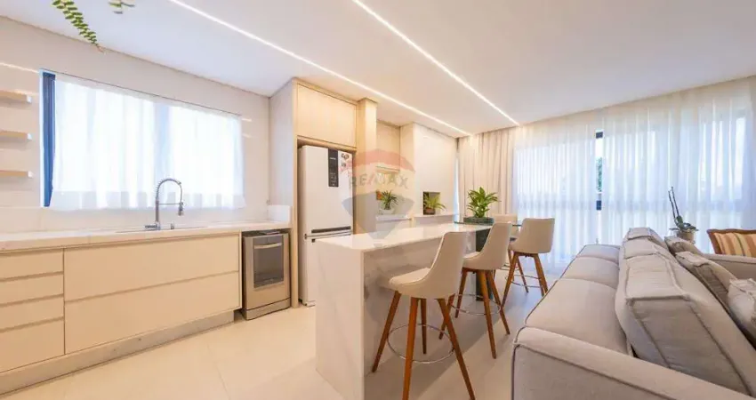 Apartamento 100% mobiliado, 01 suíte + 02 quartos, bairro neva