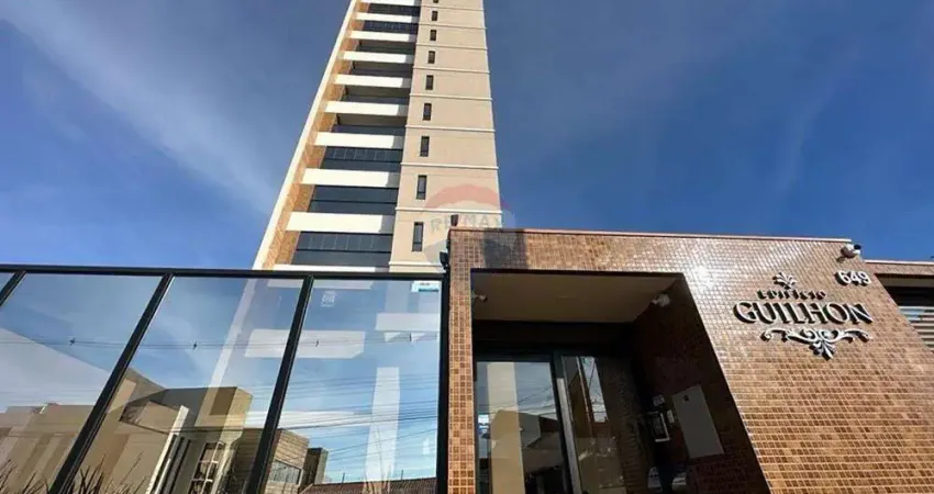 Apartamento semi mobiliado em andar alto no edifício guilhon