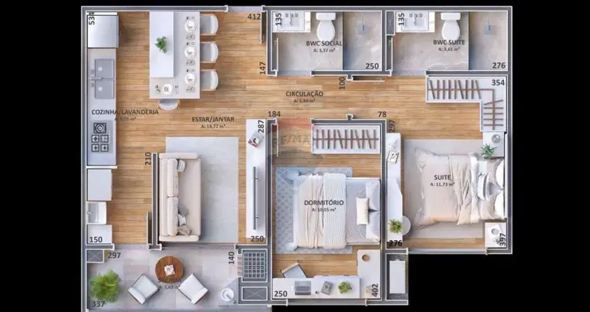 Apartamento com 2 quartos à venda na Rua da Bandeira, 290, Região do Lago, Cascavel