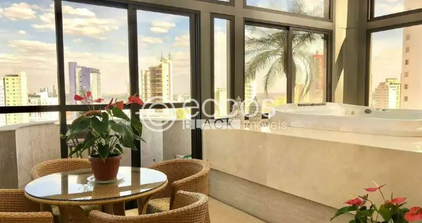 Cobertura à venda, 4 quartos, 3 suítes, 3 vagas, fundinho - uberlândia/mg