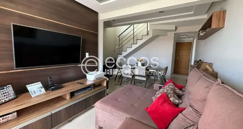 Cobertura para aluguel, 4 quartos, 2 suítes, 2 vagas, santa mônica - uberlândia/mg