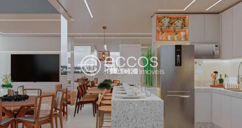 Apartamento à venda, 3 quartos, 2 suítes, 2 vagas, santa mônica - uberlândia/mg