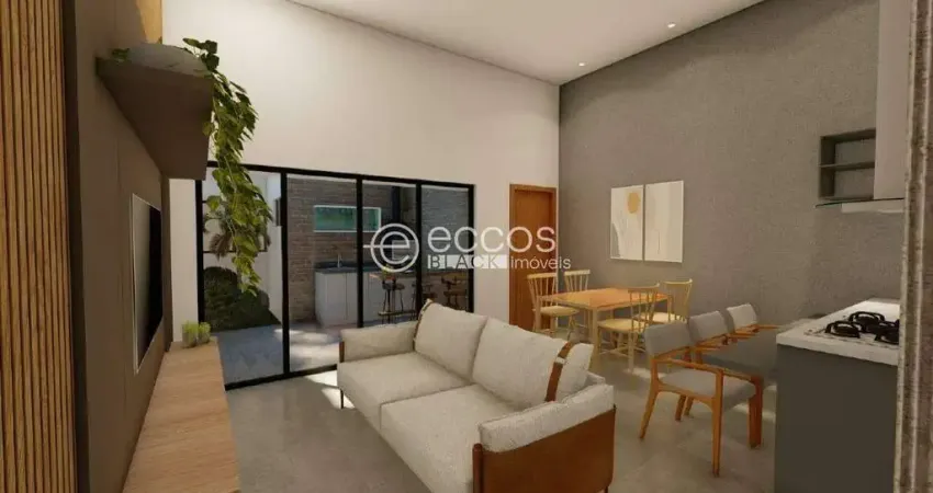 Casa à venda, 2 quartos, 1 suíte, 2 vagas, Shopping Park - Uberlândia/MG