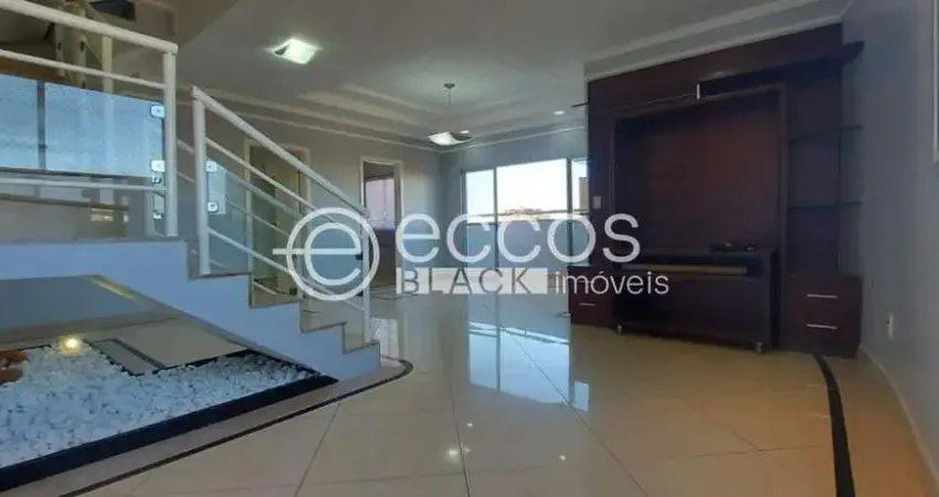 Cobertura à venda, 3 quartos, 3 suítes, 2 vagas, santa mônica - uberlândia/mg