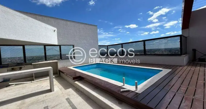 Cobertura para aluguel, 4 quartos, 4 suítes, 5 vagas, fundinho - uberlândia/mg