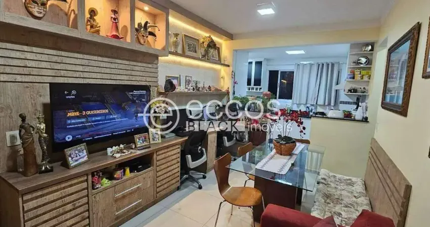 Apartamento à venda, 2 quartos, 1 suíte, 2 vagas, santa mônica - uberlândia/mg