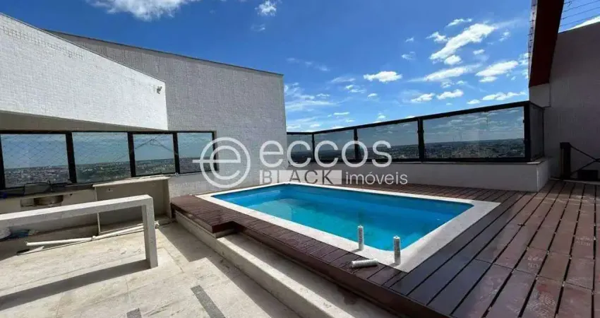 Cobertura à venda, 4 quartos, 4 suítes, 5 vagas, fundinho - uberlândia/mg