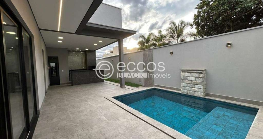 Casa em condomínio à venda, 3 quartos, 3 suítes, 4 vagas, Laranjeiras - Uberlândia/MG