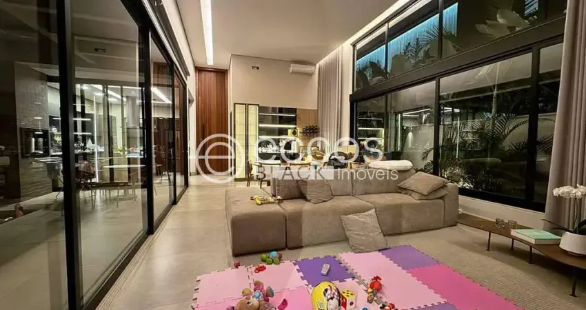 Casa em condomínio para aluguel, 3 quartos, 3 suítes, 2 vagas, gávea - uberlândia/mg