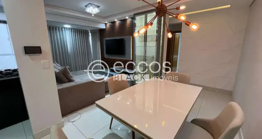 Apartamento para aluguel, 2 quartos, 1 suíte, 2 vagas, santa mônica - uberlândia/mg