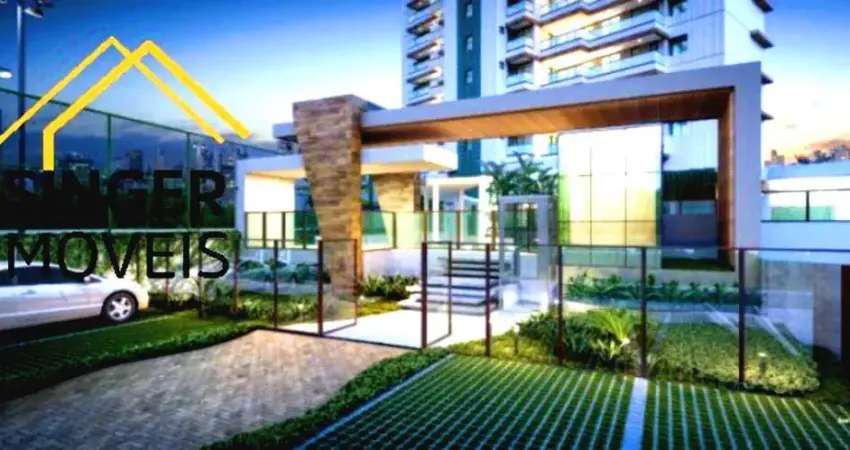 Novo e Amplo Aptº à Venda: 210 m², 3 Suítes, Andar alto, Vista deslumbrante, Ampla Sala em 3 ambientes, 5 Banheiros, 4 Vagas, Infraestrutura Total