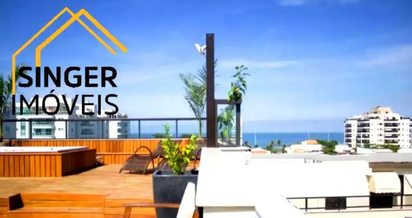 Belíssima cobertura triplex > barra da tijuca/rj > 334m² de requinte e lazer, vista mar, 4 quartos (3 suítes c/ closets), ampla sala, área gourmet
