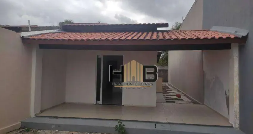 Casa Plana Nova Caucaia com 3 dormitórios à venda, 96 m² por R$ 250.000 - Mestre Antônio - Caucaia/CE